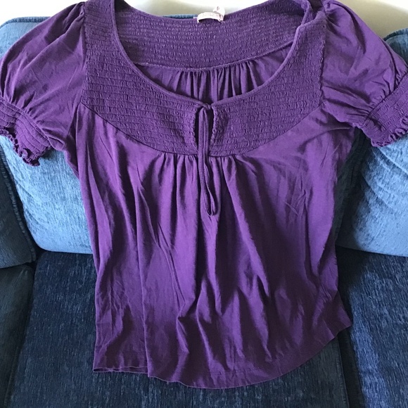 Juicy Couture Purple Blouse Sz L - Picture 1 of 2